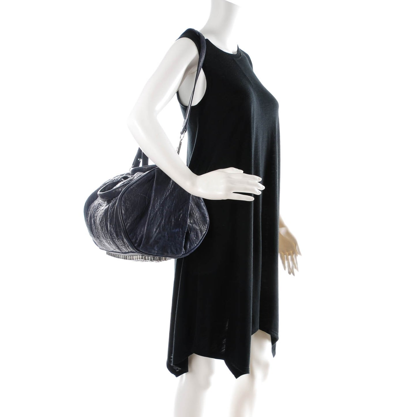 Pebbled Lambskin Rocco Midnight