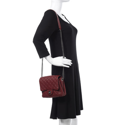 Chanel Caviar Quilted Small Rock In Rome Flap Burgundy 2 of 10