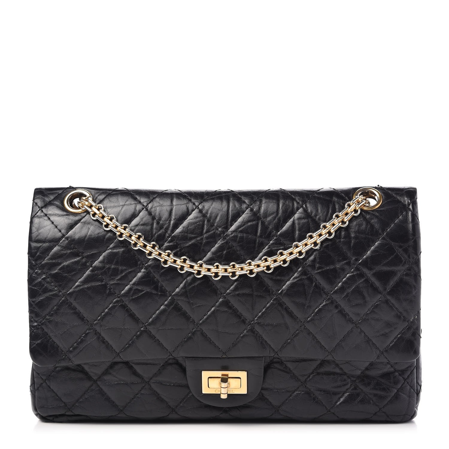Chanel Aged Calfskin Quilted 2.55 Reissue 226 Flap Black 1 of 9