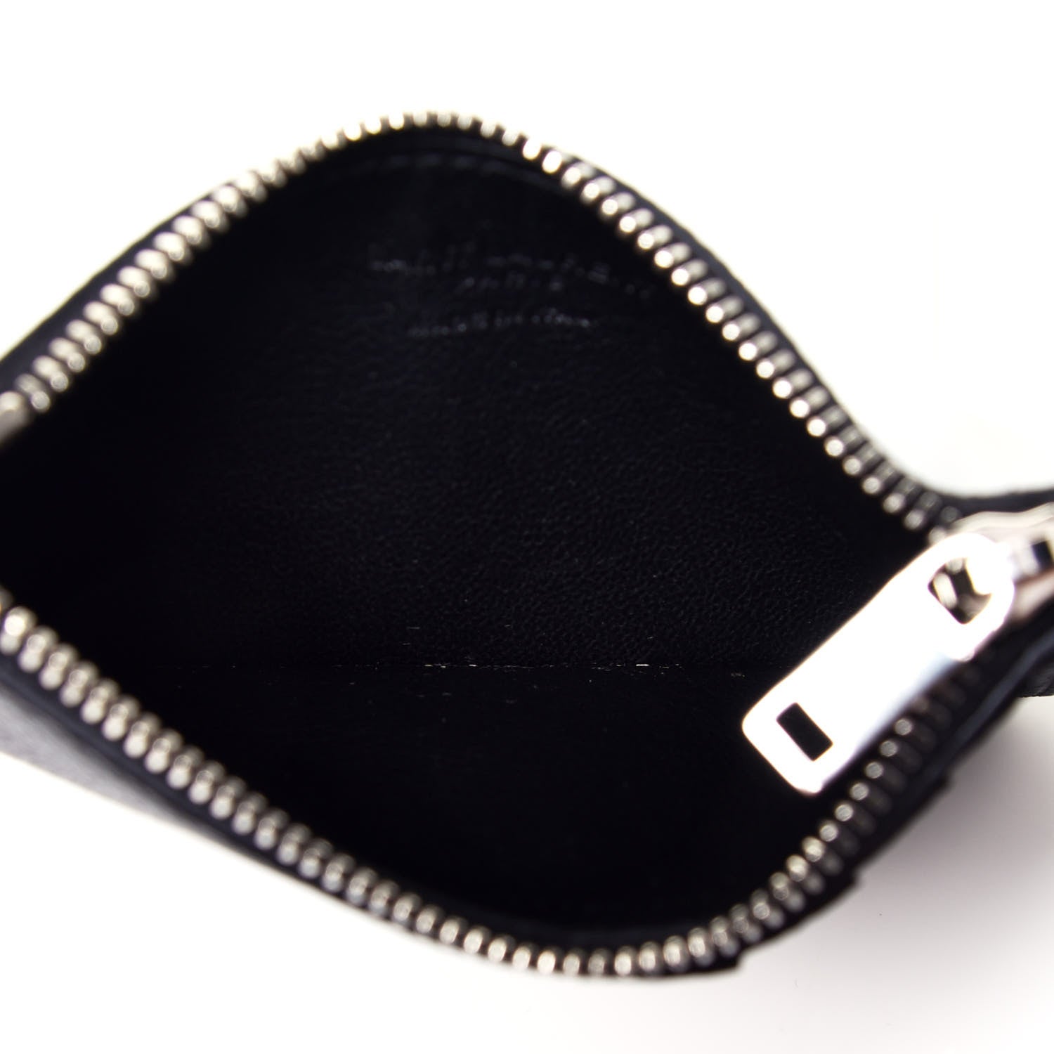 Saint Laurent Grained Calfskin 5 Fragments Zip Pouch Card Holder Black 5 of 7