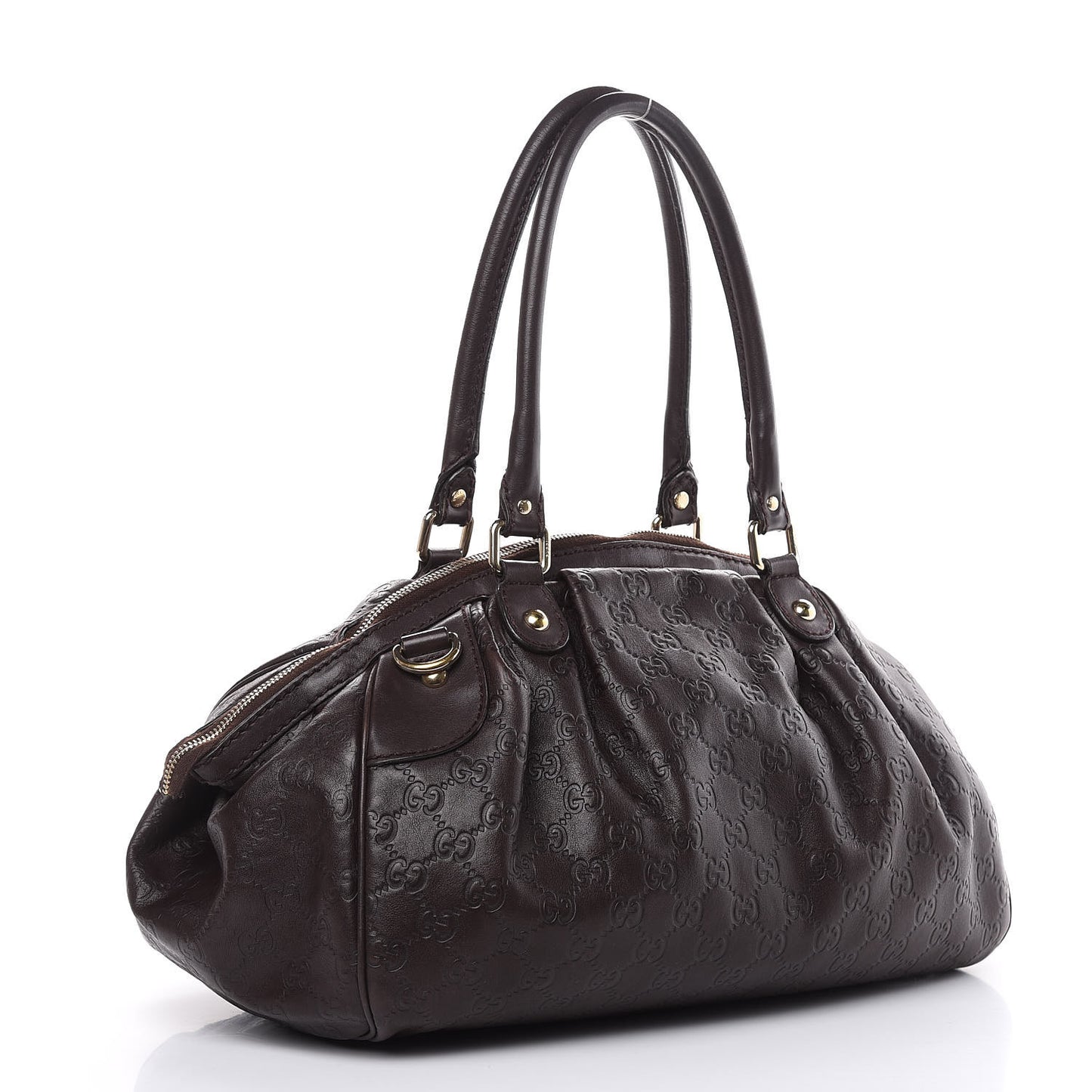 Guccissima Medium Sukey Boston Chocolate