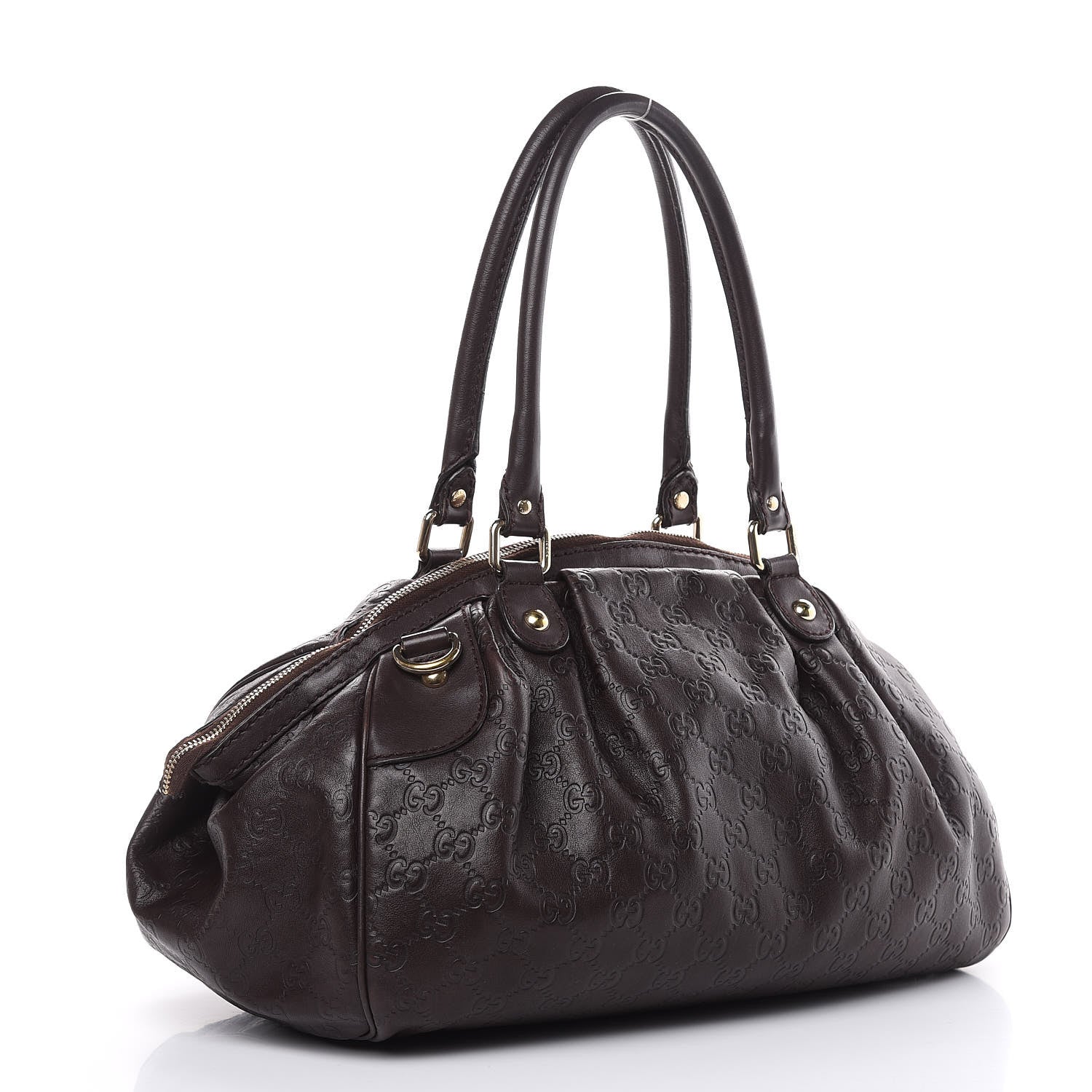 Gucci Guccissima Medium Sukey Boston Chocolate 3 of 19