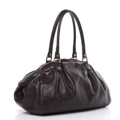 Gucci Guccissima Medium Sukey Boston Chocolate 3 of 19
