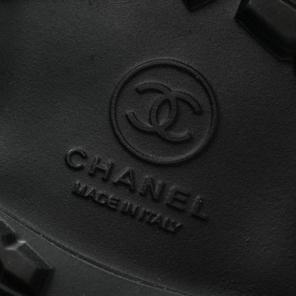 Chanel Calfskin Quilted Biker Boots 37 Black 7 of 11
