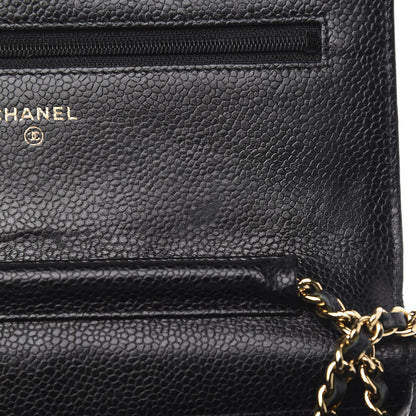 Chanel Caviar Quilted Wallet On Chain WOC Black 7 of 15