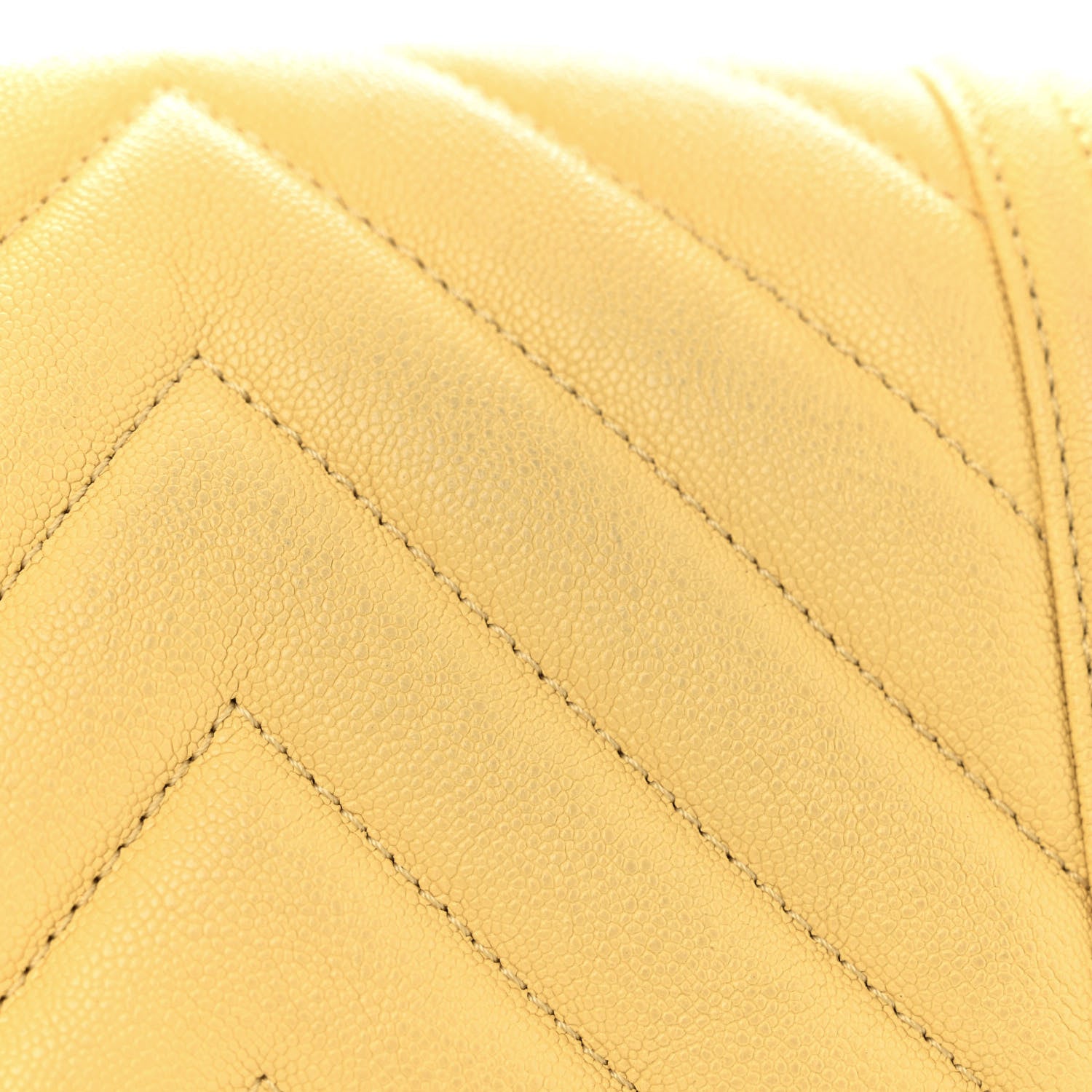 Chanel Caviar Chevron Quilted Small Boy Flap Yellow 11 of 11