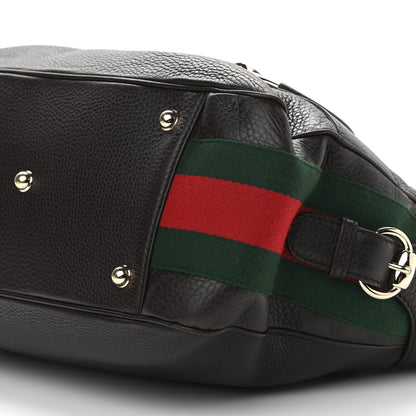 Gucci Calfskin Horsebit Web Dark Brown 10 of 12