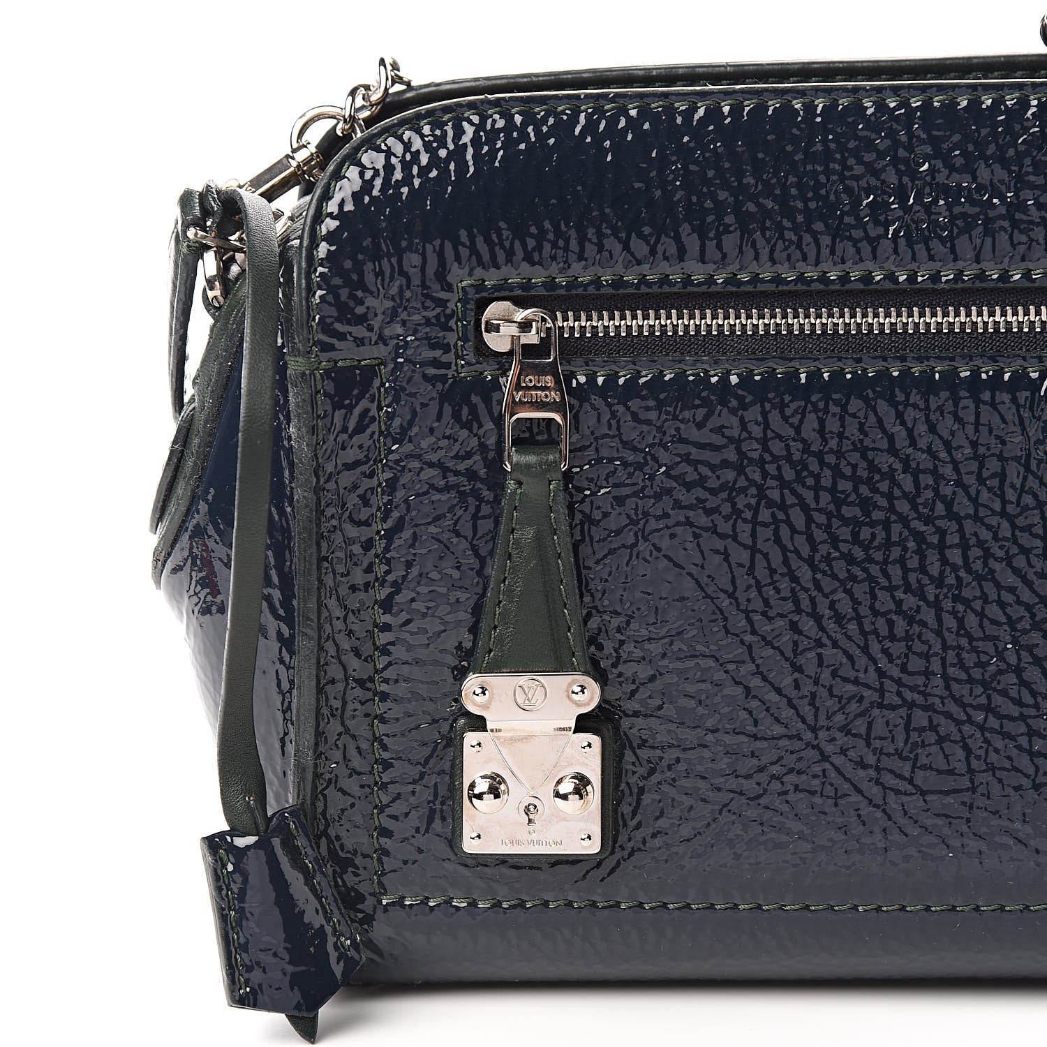 Louis Vuitton Vernis Deerskin Bonded Chain Pochette Marine 9 of 9
