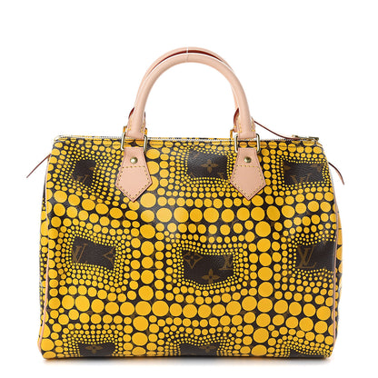 Louis Vuitton Monogram Kusama Town Speedy 30 Yellow 1 of 8