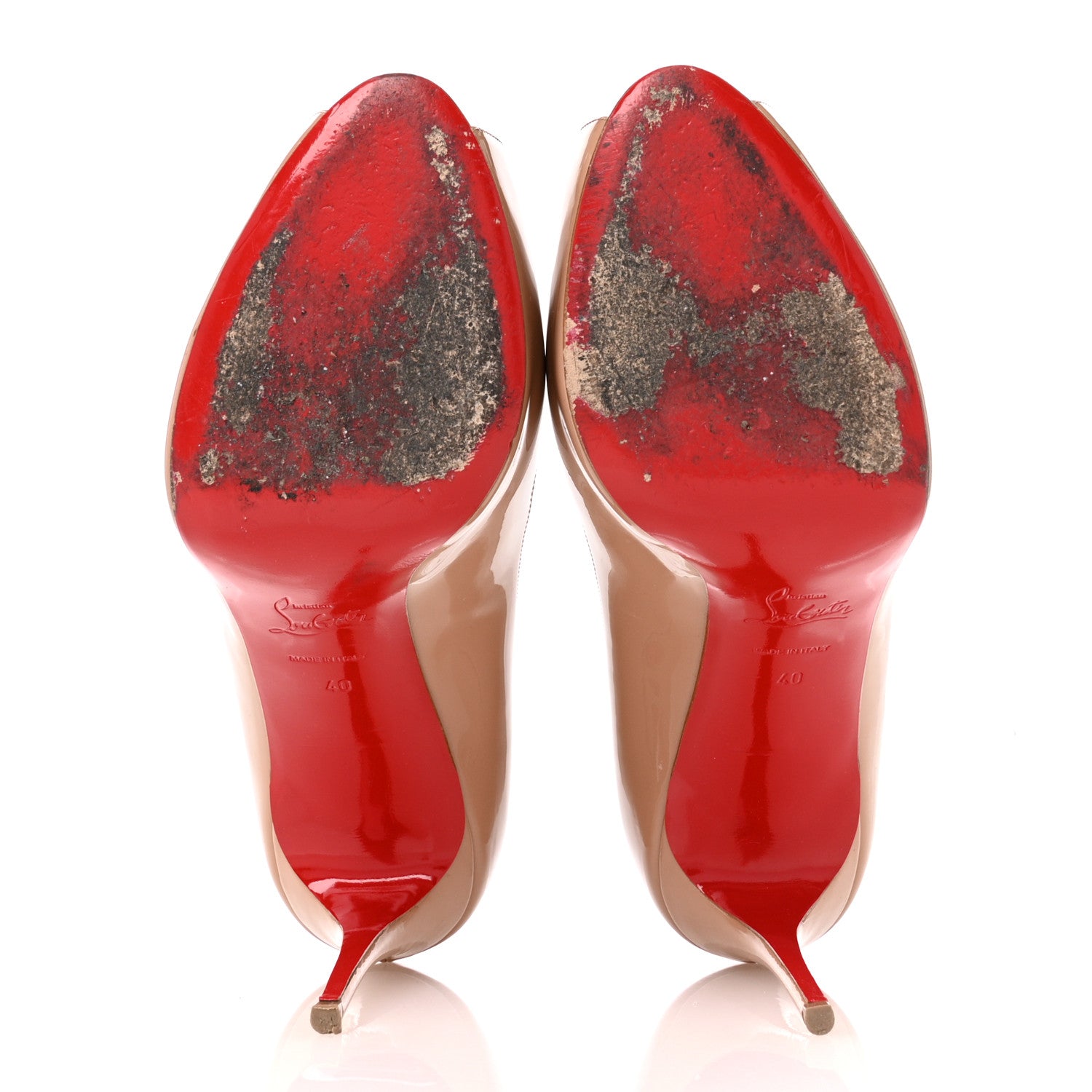 Christian Louboutin Patent New Very Prive 100 Pumps 40 Nude 6 of 12