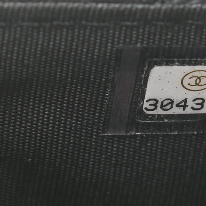 Chanel Lambskin Quilted CC Button Flap Card Holder Black 9 of 9