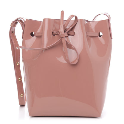 Mansur Gavriel Patent Calfskin Mini Bucket Blush 1 of 10