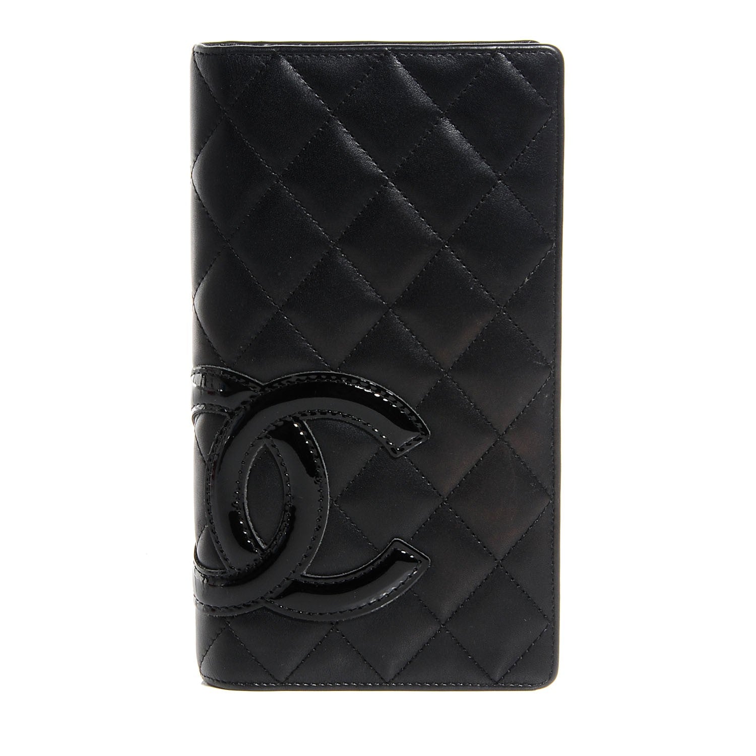 Chanel Calfskin Quilted Cambon Yen Wallet Black 1 of 8