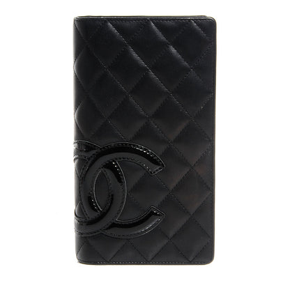 Chanel Calfskin Quilted Cambon Yen Wallet Black 1 of 8