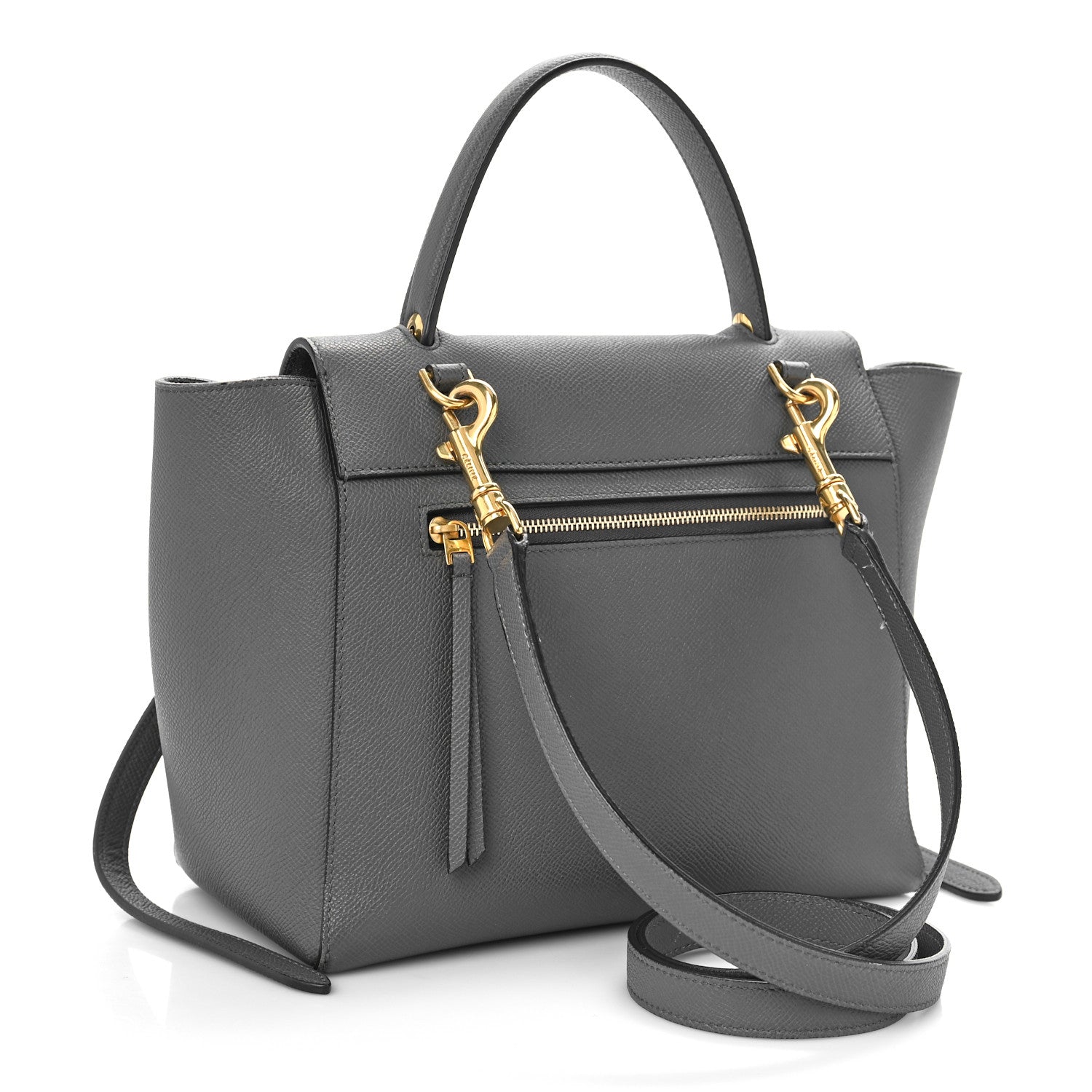 Celine Grained Calfskin Micro Belt Bag Grey 3 of 11