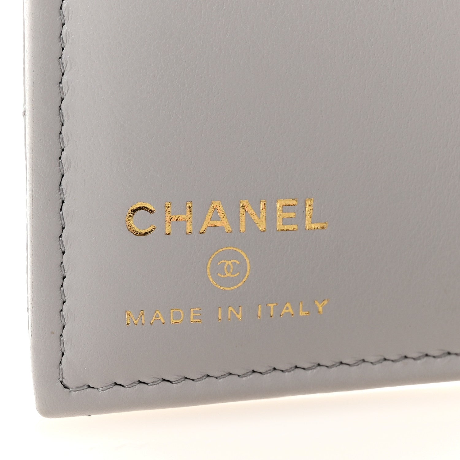 Chanel Caviar Quilted CC Passport Holder Grey 6 of 9