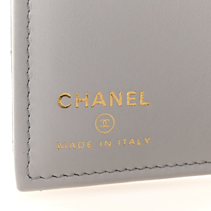 Chanel Caviar Quilted CC Passport Holder Grey 6 of 9