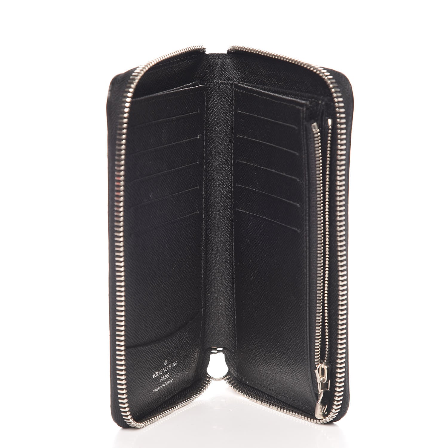Louis Vuitton Epi Zippy Compact Wallet Black 5 of 7