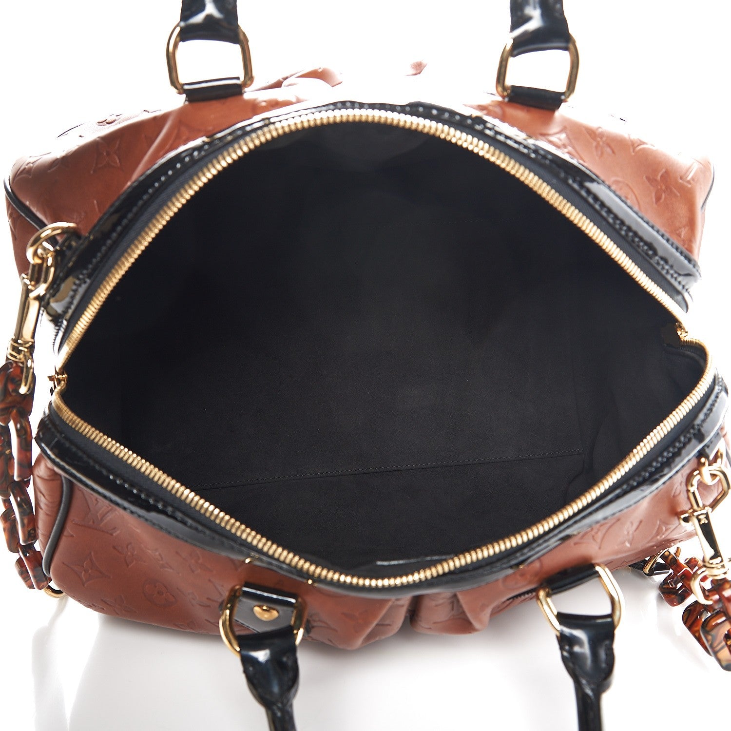 Louis Vuitton Cuir Embossed Monogram Stephen Bag Fauve 5 of 10