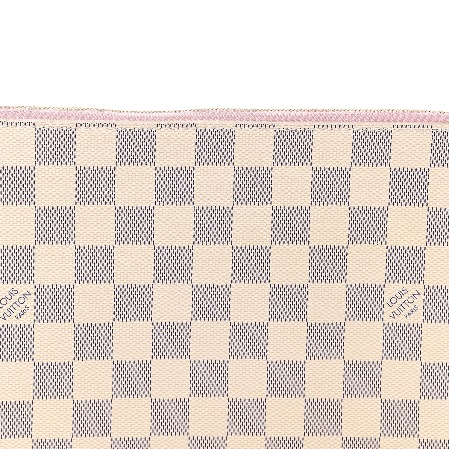 Louis Vuitton Damier Azur Neverfull MM GM Pochette Rose Ballerine 6 of 6