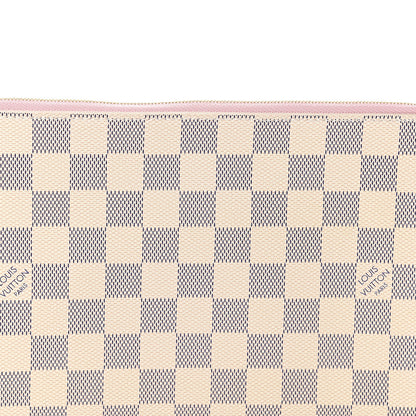 Louis Vuitton Damier Azur Neverfull MM GM Pochette Rose Ballerine 6 of 6