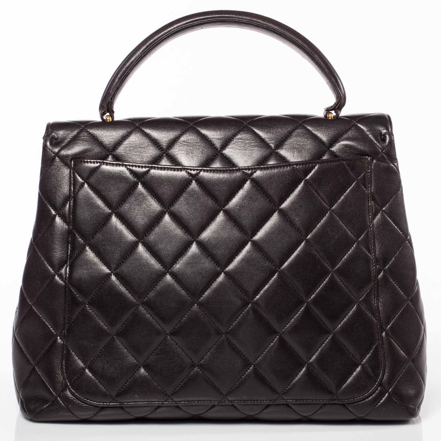 Chanel Lambskin Kelly Flap Bag Black 3 of 9