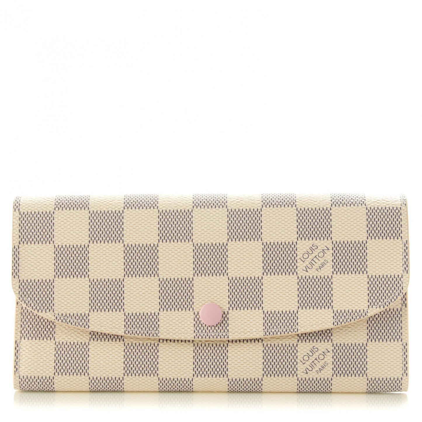 Damier Azur Emilie Wallet Rose Ballerine