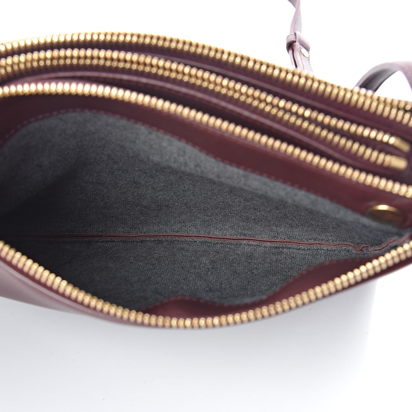 Lambskin Small Trio Crossbody Bag Burgundy