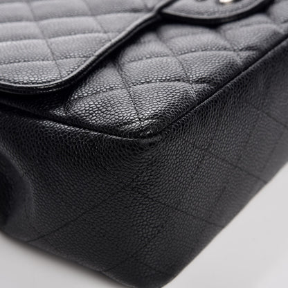 Chanel Caviar Quilted Jumbo Single Flap Black 13 of 19