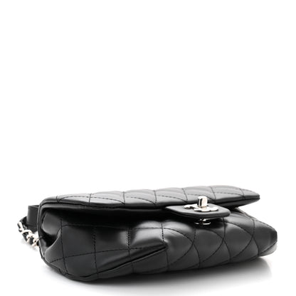 Chanel Calfskin Quilted CC Uniform Flap Belt Bag Black 4 of 11