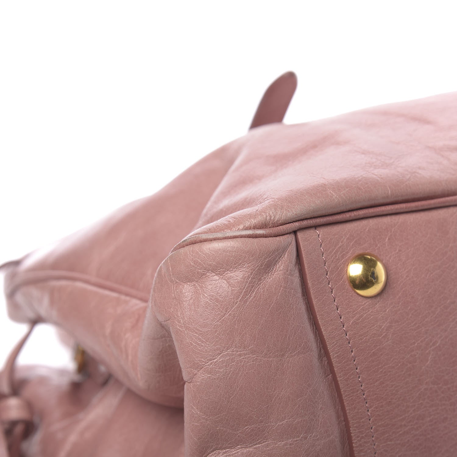 Miu Miu Vitello Shine Bow Tote Mughetto 8 of 12