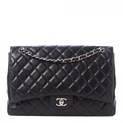 Chanel Lambskin Quilted Maxi Single Flap Black 1 of 10