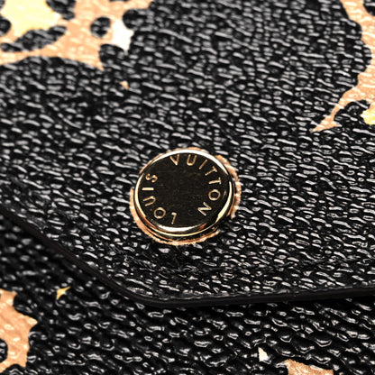 Louis Vuitton Monogram Giant Jungle Sarah Wallet Black 10 of 11