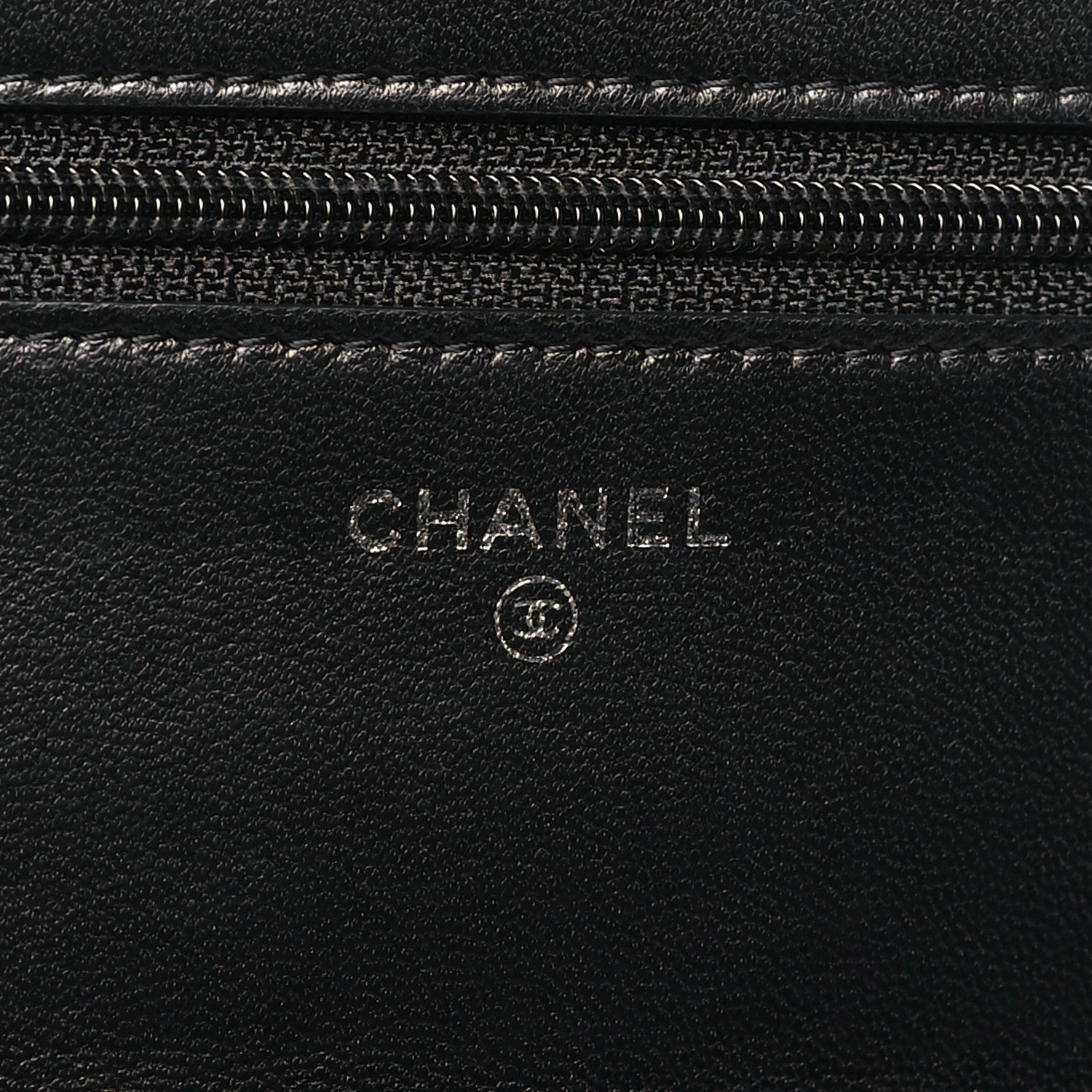 Chanel Lambskin Quilted Wallet On Chain WOC Black 6 of 12