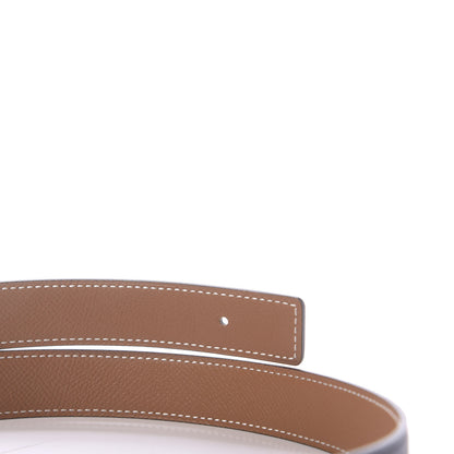 Hermes Swift Epsom 24mm Belt Strap 80 Black Gold 4 of 8