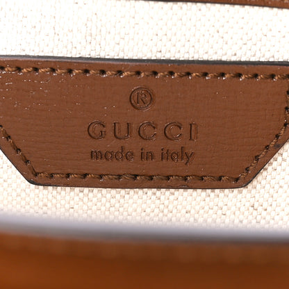 Gucci GG Supreme Monogram Azalea Calfskin Dusty Carnation Mini Retro Interlocking G Flap Shoulder Bag Beige Ebony Multicolor Brown Sugar 6 of 10