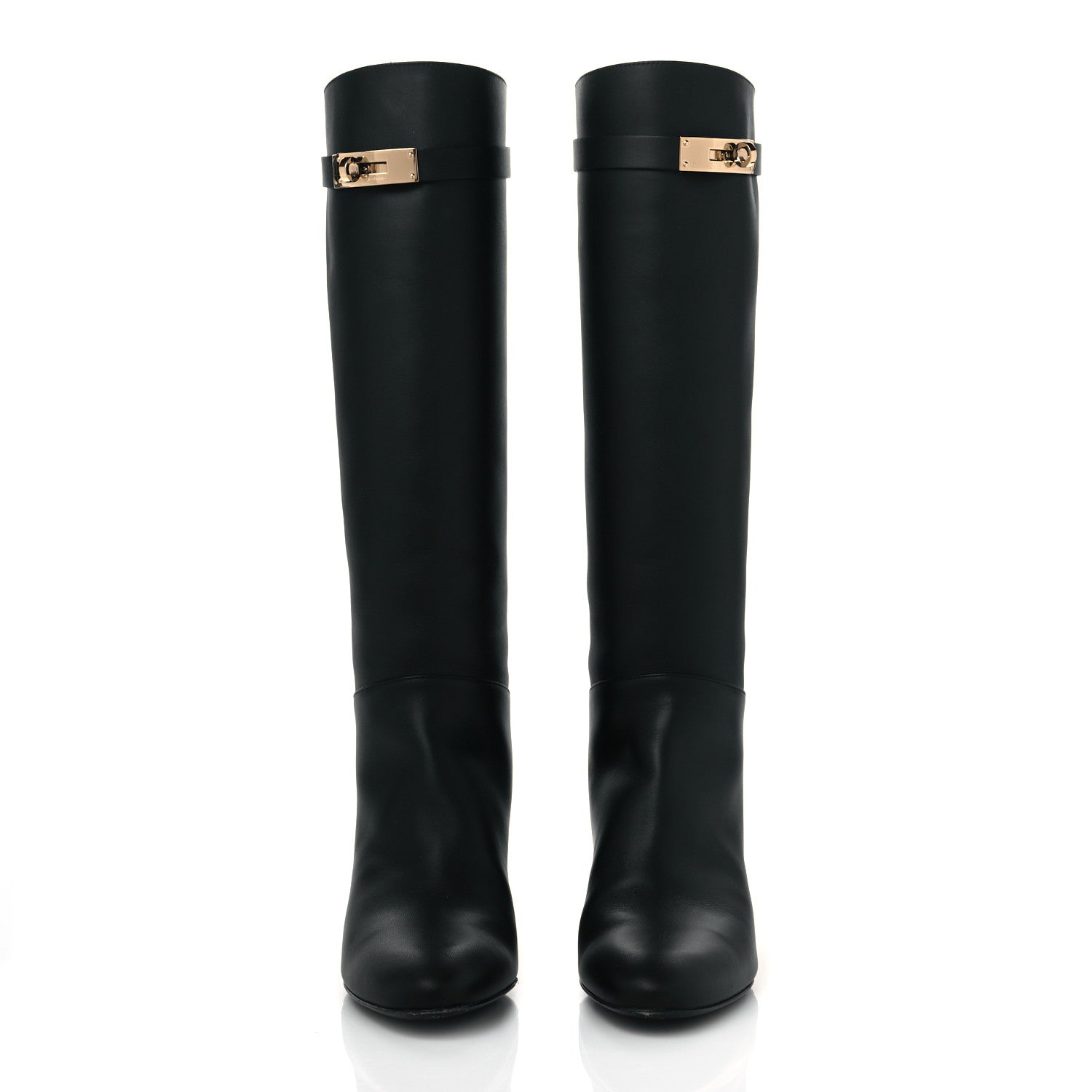 Hermes Heritage Calfskin Story Boots 36 Black 2 of 8