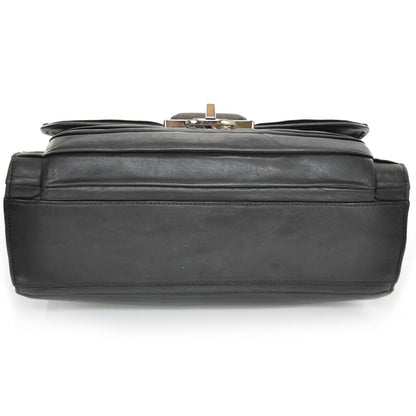 Balenciaga Leather Suede Stingray Cherche Midi Chain Link Bag Black 5 of 13