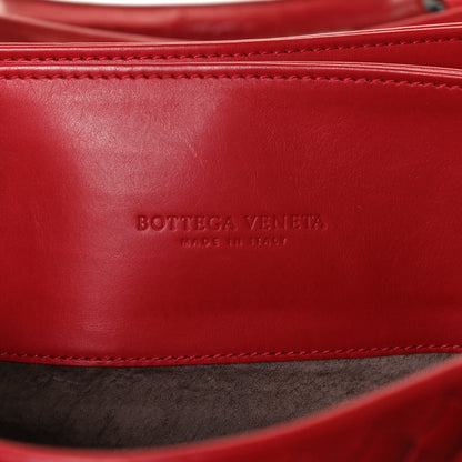 Bottega Veneta Nappa Intrecciato Medium Roma Tote Red 6 of 13
