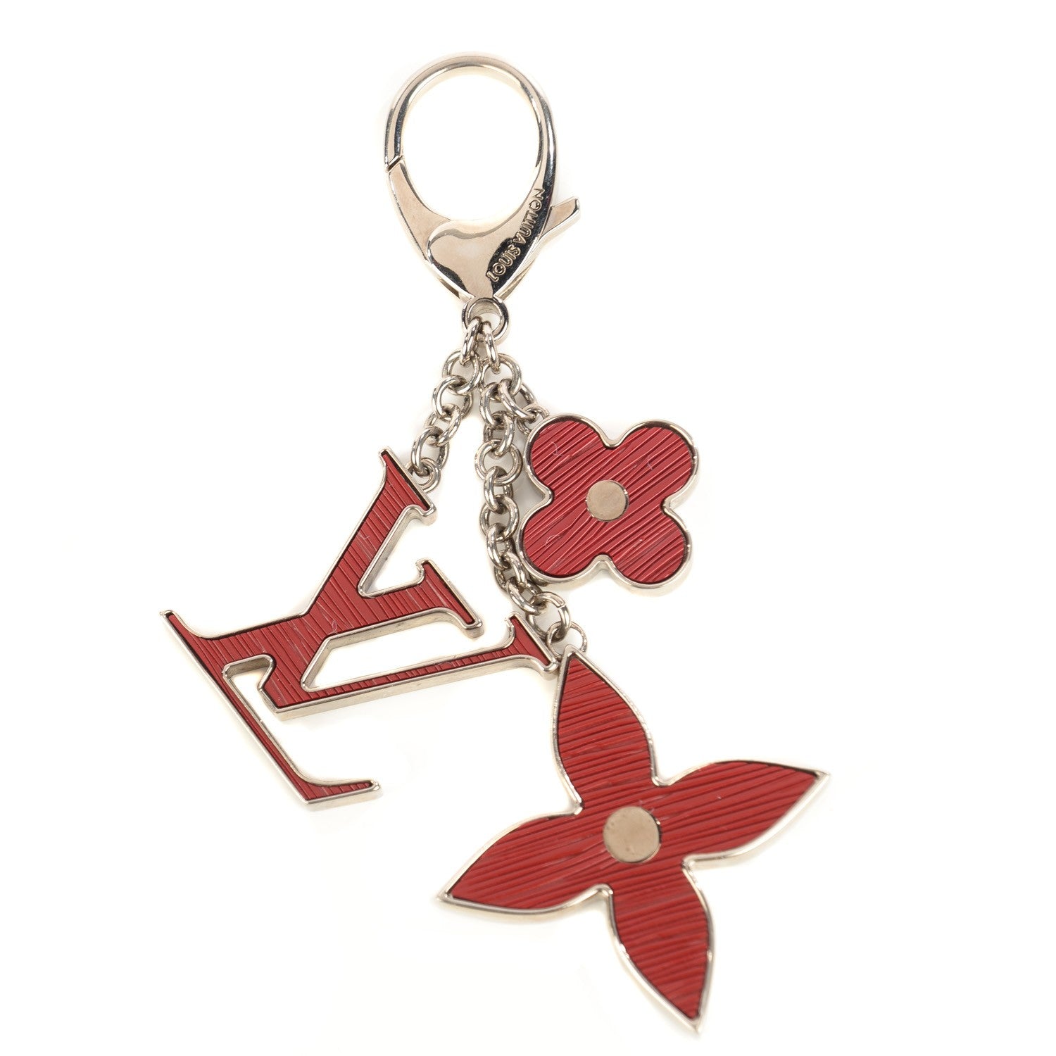 Louis Vuitton Fleur d'Epi Bag Charm Rubis Red 1 of 3