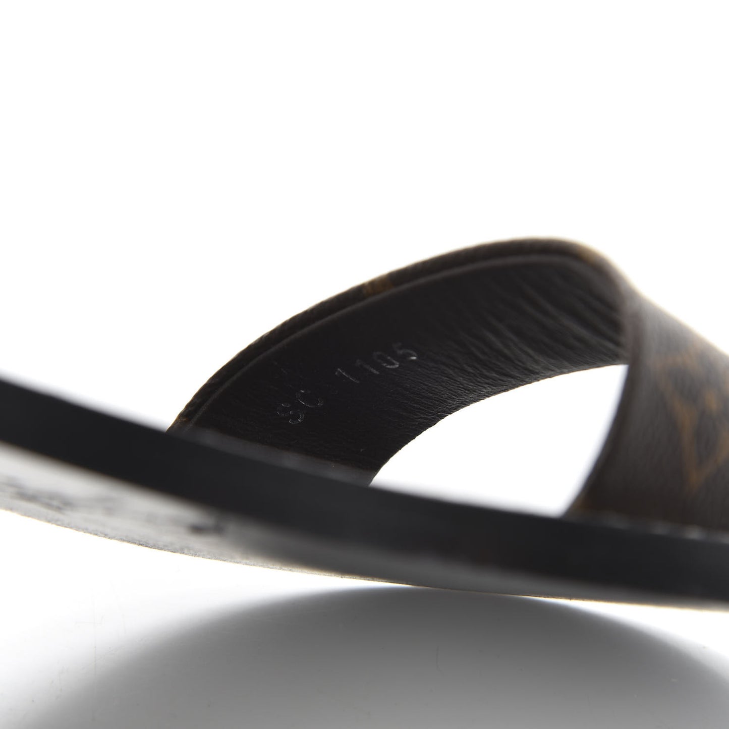 Calfskin Monogram Ocean Drive Flat Sandals 36 Black