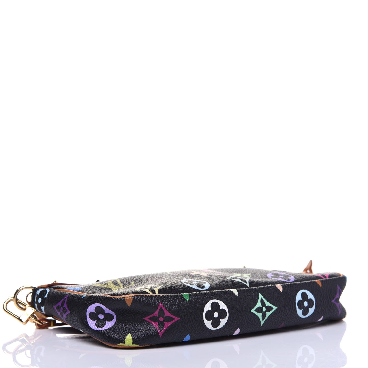 Louis Vuitton Monogram Multicolor Pochette Accessories Black 4 of 15