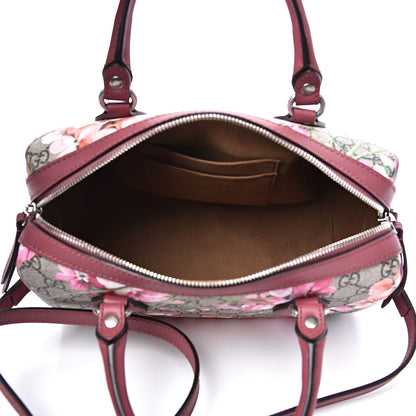 Gucci GG Supreme Monogram Blooms Small Boston Beige Multicolor Dry Rose 4 of 9
