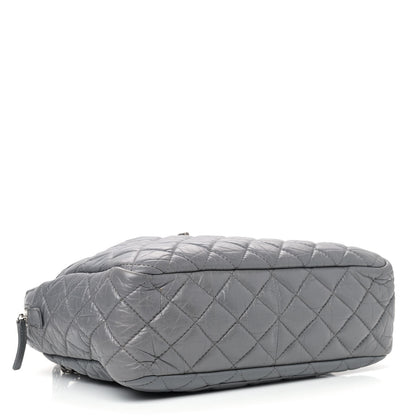 Chanel Aged Calfskin Quilted Large Reissue Camera Case Grey 4 of 10