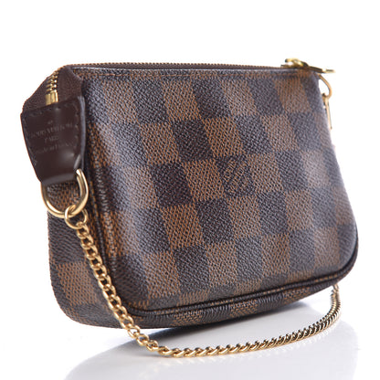 Louis Vuitton Damier Ebene Complice Trunks and Bags Mini Pochette Accessories Red 3 of 7