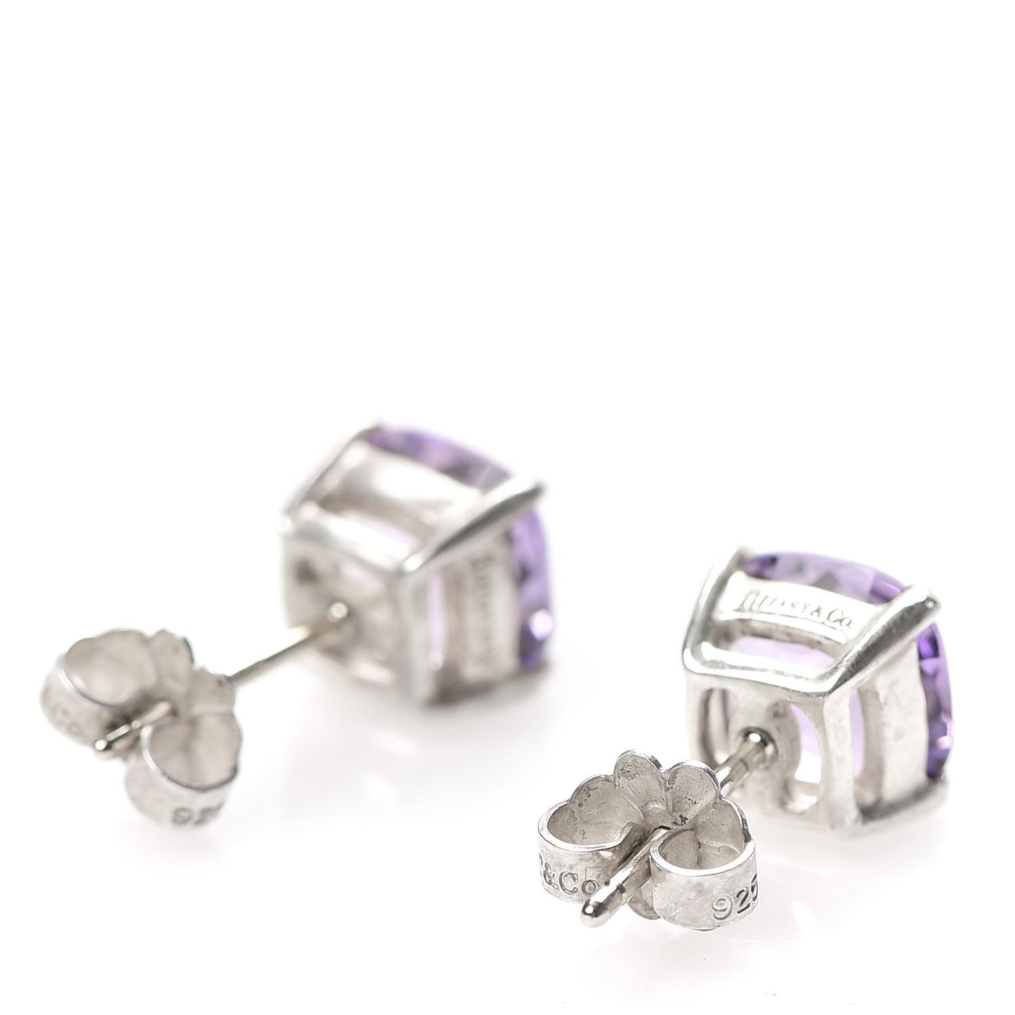 Sterling Silver Amethyst Sparklers Stud Earrings