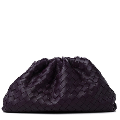 Bottega Veneta Nappa Maxi Intrecciato The Pouch Oversized Clutch Grape 1 of 9