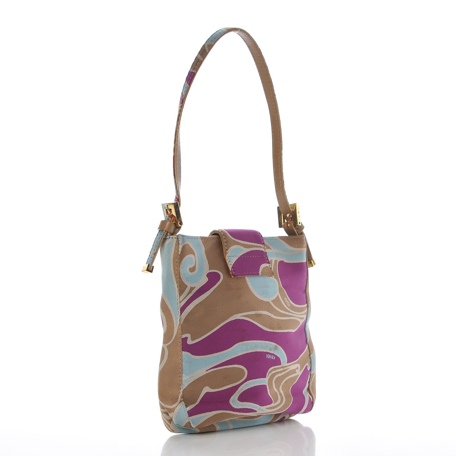 Fendi Satin Swirl Baguette Bag Multicolor 3 of 11