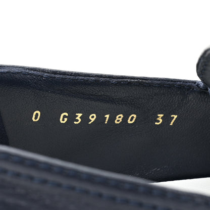 Chanel Lambskin Quilted Womens CC Stroll Sneakers 37 Dark Blue Black 9 of 9