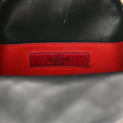 Valentino Garavani Lambskin VLTN Print Quilted Mini Rockstud Spike Backpack Black 6 of 14